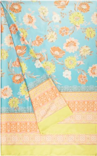 Bassetti POSILLIPO Foulard made of 100% cotton in the color Green V1, dimensions: 180x270 cm - 9328398 on sale