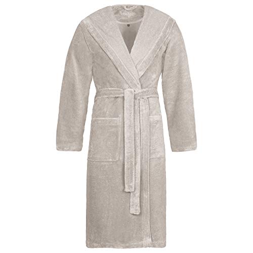 Vossen Unisex Kapuzen-Saunamantel Lynn | 716 stone - im Sale