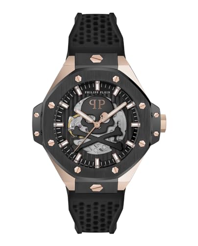 Philipp Plein Herren Uhr Automatik Plein $KELETON ROYAL PWPFA0524 Silikon im Sale