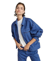 Thumbnail for G-Star RAW Women's Jackets Coach Bomber jacket wmn, blue (faded blue papillon gd patched D24569-D300-G366), L