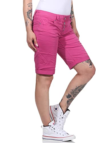 Buena Vista Damen Jeans Malibu Short Stretch Twill Weiss - im Sale
