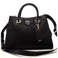 Thumbnail for GUESS Cresidia Society Satchel Black on sale