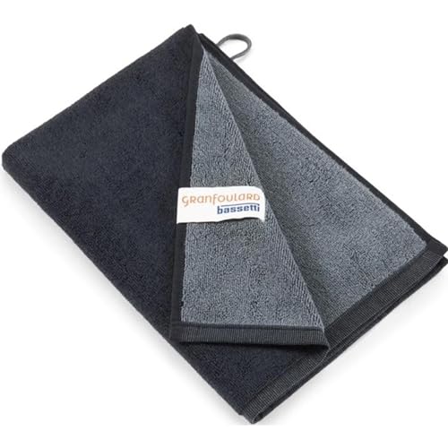 Bassetti New Shades guest towel made of 100% cotton in the color Anthracite G2, dimensions: 40x60 cm - 9328131 on sale