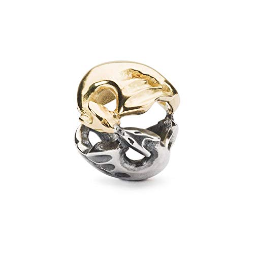 Trollbeads Silber/gold Bead Tanzende Drachen im Sale