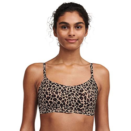 Chantelle SOFTSTRETCH, Bustier Mit Soft Cups, Rundhalsausschnitt, Unnsichtbare Unterwäsche für Damen, Leopard Nude, M/L im Sale
