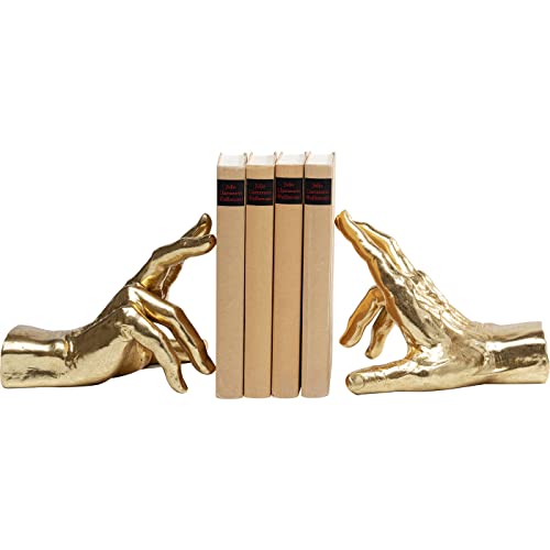 Kare Design Buchstütze Holding Fingers (2/Set), zweiteilige Buchstütze, zwei Hände, Gold, Artikelhöhe 21cm im Sale
