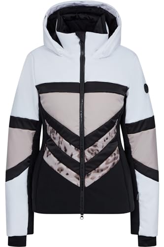 Sportalm W Ski Jacket 1 Colorblock-Schwarz-Weiß - Atmungsaktive wasserdichte Damen Skijacke, im Sale