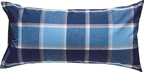 Erwin Müller Kissenbezug Flanell blau im Sale
