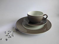 Thumbnail for Dibbern Solid Color - Coffee cup 0.25 l mU + flat plate 21 cm - Pebble - NEW in Sale
