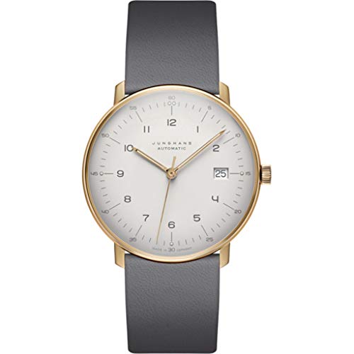 JUNGHANS max Bill Automatik Herrenuhr Goldfarben/Grau 027/7806.02 im Sale