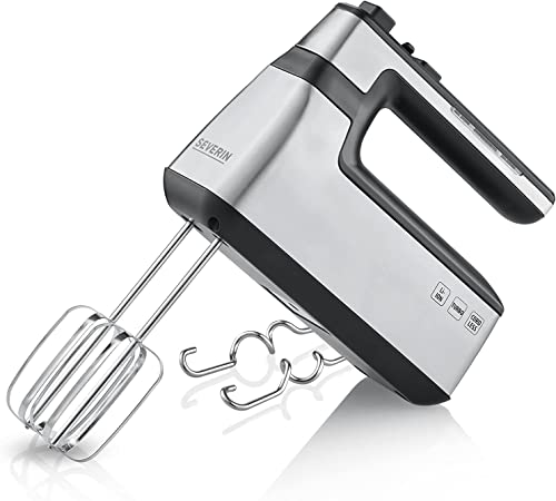SEVERIN Cordless Hand Mixer, Hand Mixer without Cable including Dough Hook with approx. 120 Minutes Running Time, Rechargeable Hand Mixer for the Kitchen, HM 3843