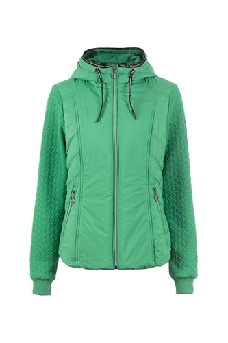 s'questo jacket transitional jacket, stand-up collar and hood apple green Soquesto jackets autumn/winter 2024 on sale