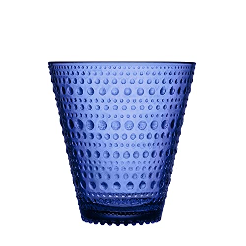 Iittala Kastehelmi Trinkgläser 2er Set Spülmaschinenfest in der Farbe Ultramarineblau, 300ml, 1066654 im Sale