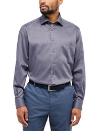 Thumbnail for ETERNA Herren Baumwollhemd Comfort FIT 1/1 Rauchblau 43_H_1/1 im Sale