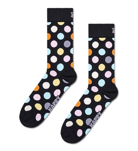 Happy Socks Unisex Big Dot Socken, Schwarz, Small/Medium im Sale