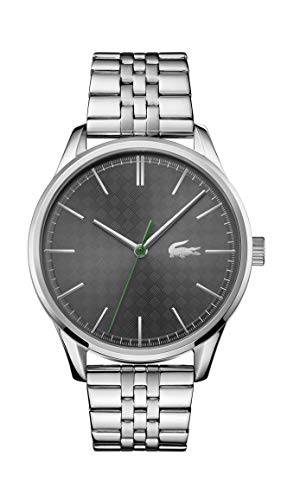 Lacoste Analog Quartz Watch for Men with Silver Stainless Steel Bracelet - 2011073 on Sale