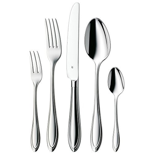WMF Verona Besteckset, 12 Personen, 60-teilig, Monobloc-Messer, Cromargan Edelstahl poliert, glänzend, spülmaschinengeeignet im Sale