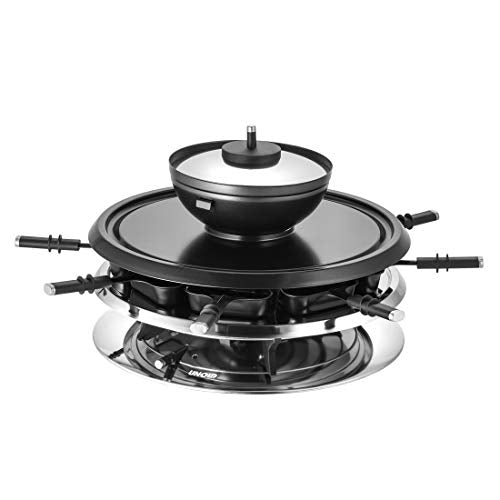 Unold 48726 Raclette Multi 4 in 1-1300 Watt, For up to 8 people, Non-stick coating, Raclette, Fondue, Hot Stone and Grill, Capacity approx. 700 ml on sale