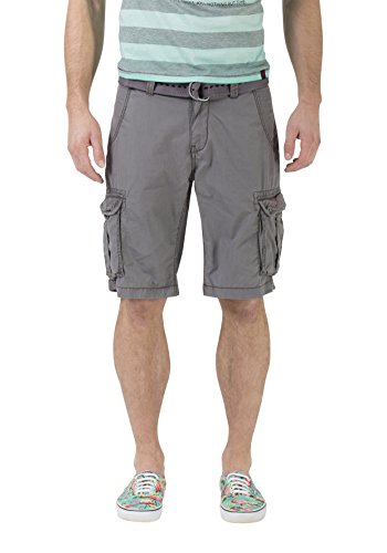Timezone Herren Loose Maguire incl. Belt Shorts, Grau (Beluga Grey 9162), W29 im Sale