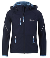 Thumbnail for Trollkids Kinder Softshell zipp-off Jacke Rondane, Marine, im Sale