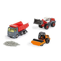 Thumbnail for Siku 6329, Geschenkset Straßenbau, Muldenkipper, Liebherr Radlader, Straßenwalze, Bewegliche Teile, Inkl. Granulat im Sale