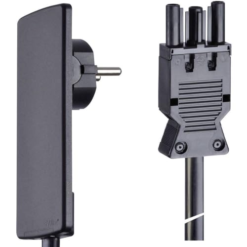 Schulte 151000152100 EVOline Plug-Anschlussleitung mit GST18 Kupplung, 1.5m, Kunststoff schwarz im Sale