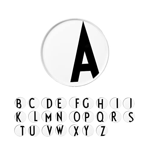 Design Letters Porcelain Plate AZ White | Use porcelain plate as cake plate | Gifts for women, men | Scandinavian design breakfast plate, dinner plate | D: 20cm on sale