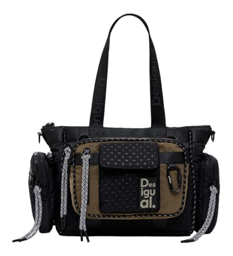 Desigual Women's Accessories Nylon Hand Bag, Black im Sale