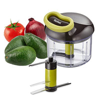Thumbnail for Tefal K13204 Ingenio 5-Sekunden-Zerkleinerer ohne Strom | Fassungsvermögen: 900ml | Multizerkleinerer | Universalzerkleinerer für Gemüse, Obst, Nüsse, Knoblauch, Babynahrung | Schwarz/Grün/Transparent im Sale