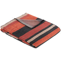 Thumbnail for Ibena Latina, cozy blanket anthracite/terracotta, bedspread 150x200 cm, pleasantly warm and particularly cuddly soft, excellent quality with high cotton content on sale