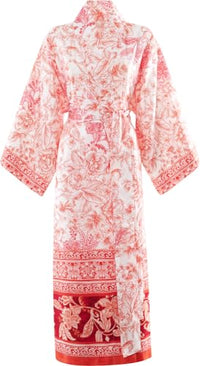 Thumbnail for Bassetti CAPODIMONTE kimono, made of 100% cotton satin, in the color coral R1, on sale