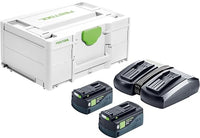 Thumbnail for Festool – energy set SYS 18V 2x5.0/TCL 6 Duo incl. 2x battery packs BP 18 Li 5.0 ASI + quick charger TCL 6 Duo + Systainer SYS3 187 on sale