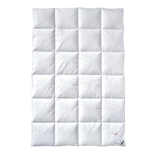 Billerbeck Daunendecke - E04 Gold Edition - Bettdecke für den Sommer - 155 x 220 cm Decke mit echten Daunen - Wärmestufe Sommerleicht im Sale