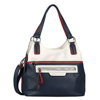 Thumbnail for TOM TAILOR Jule Damen Shopper Umhängetasche Reißverschluss Groß Blau im Sale