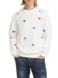 Thumbnail for Scotch & Soda Regular - fit AOP Embroidery Sweatshirt im Sale