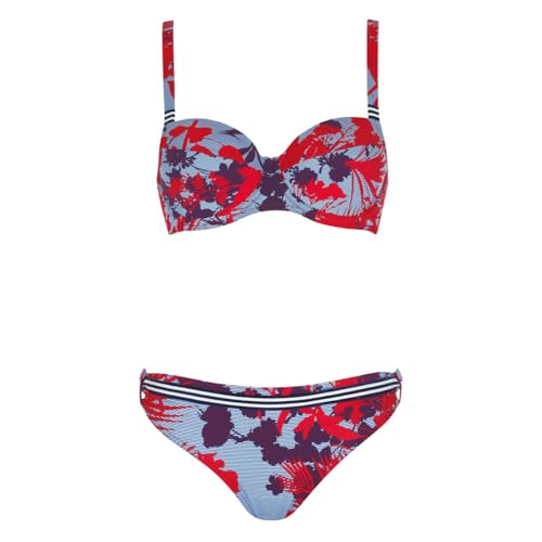 Sunflair - Basic - Bikini-Set (38B Nachtblau/Rot) im Sale