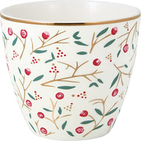 Thumbnail for Greengate Latte Cup Maise White