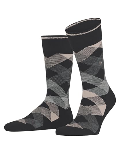 Burlington Herren Socken Newcastle So Wolle gemustert 1 Paar, Grau Dark Grey 3073, 40-46 im Sale