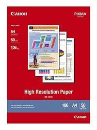 Thumbnail for Canon HR-101N high-resolution paper - DIN A4, 50 sheets (106 g/m²) for inkjet printers 1033A002 on sale