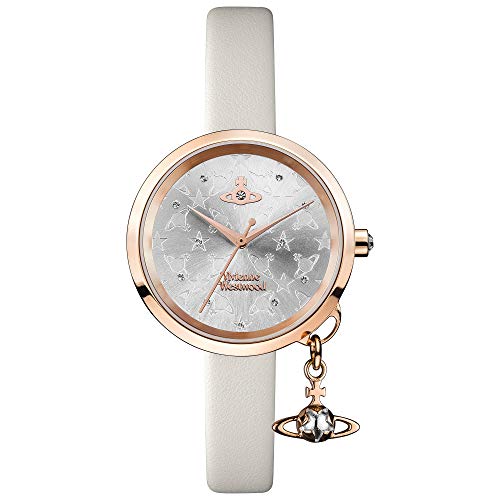 Vivienne Westwood Limited Exclusive Bow Women's Watch Rose Gold Steel Case with Cream Leather Strap VV139WGYCM 32 mm on Sale