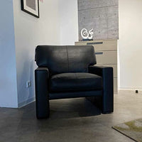 Thumbnail for Erpo Sessel CL 200.12 Leder 43.136 Schwarz im Sale