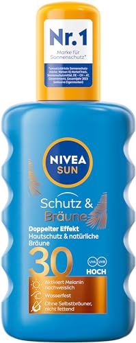 Thumbnail for NIVEA SUN Protection & Tan Sun Spray SPF 30 (200 ml), sunscreen with pro-melanin extract for an even tan, instant sun protection with UVA/UVB filter system on sale