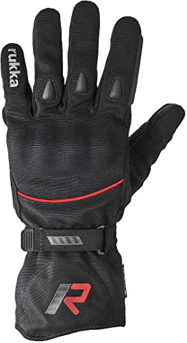 Rukka Virium 2.0 GTX Motorcycle Gloves (Black/Red, 9) on Sale