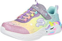 Thumbnail for Skechers Girls' Unicorn Dreams Sneaker, Purple Textile Multi Trim, 29 EU on Sale