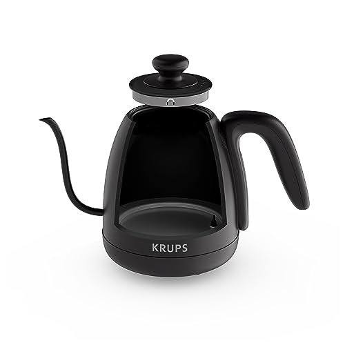 Krups BW9238 Café Control Gooseneck Wasserkocher | Schwanenhals-Auslauf | 1 l Fassungsvermögen | digitale Anzeige | 8 Einstellungen | 30 min Warmhaltezeit | Schwarz Matt im Sale