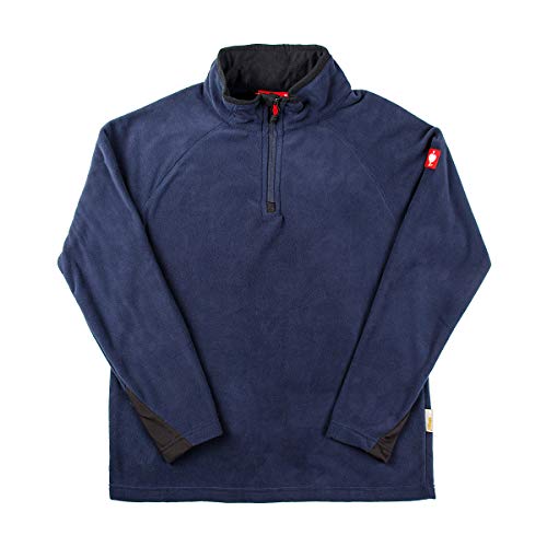 Engelbert Strauss men's fleece pullover Troyer dryplexx Micro, color: dark blue, on sale