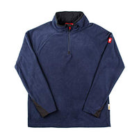 Thumbnail for Engelbert Strauss men's fleece pullover Troyer dryplexx Micro, color: dark blue, on sale