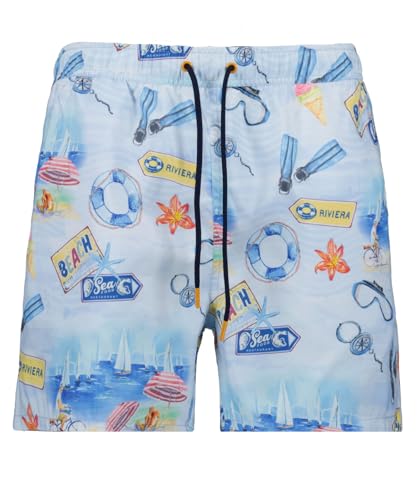 RAGMAN men's swim shorts, blue patterned-980 on sale
