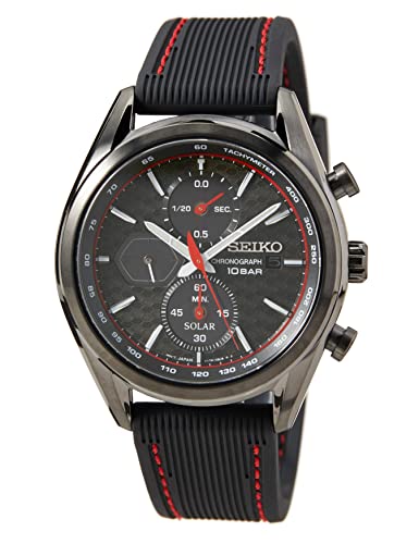 Seiko Herren-Uhr Quarz Edelstahl mit Silikonband SSC777P1 im Sale
