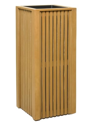 VIVANNO Room Divider Planter Wooden ELEMENTO on Wheels Brown 75x83x32 cm on Sale